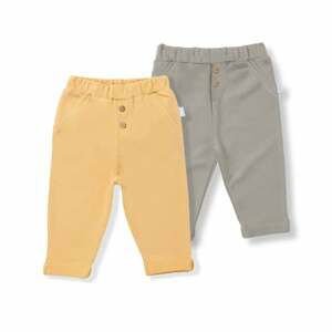 LITTLE Kalhoty Savannah 2-pack olive green / sand