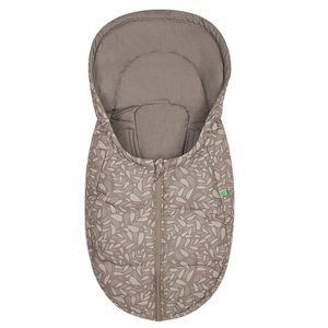 odenwälder Footmuff BabyNest fashion leaves sladká čokoláda BIO cotton