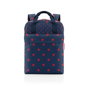 reisenthel ®allday backpack M smíšené tečky červená