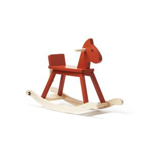 Kids Concept ® Houpací kůň orange - červený Carl Larsson