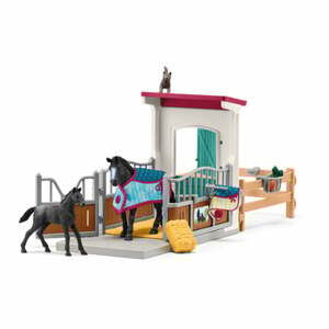 schleich ® Koňský box s klisnou a hříbětem 42611