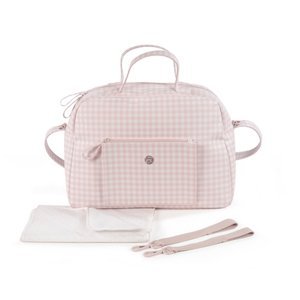 pasito a pasito přebalovací taška v růžové / bílé barvě