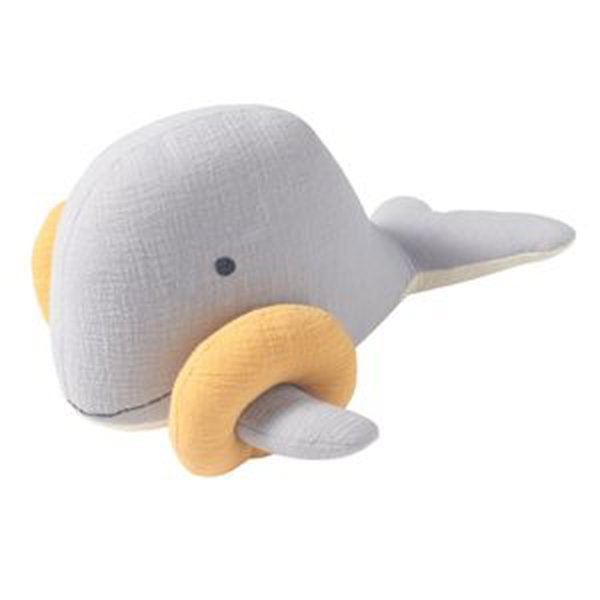 Nordic Coast Company Plyšová hračka Muslin Whale Bobby