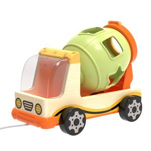 Top B right Toys® Stavební vozidlo s hrou na učení tvarů