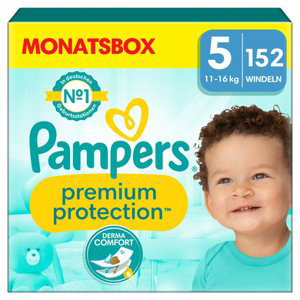Pampers Premium Protection , velikost 5 Junior , 11-16 kg, měsíční balení (1x 152 plen).
