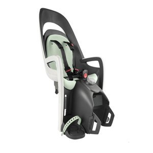 hamax Caress dětská sedačka na kolo s adaptérem na nosič zavazadel šedá/bílá/mint