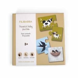 Filibabba Puzzle pro rodiče a děti - Zvířata na farmě