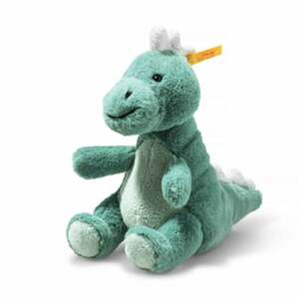 Steiff Soft Cuddly Friends T-Rex Baby Joshi zelenomodrý, 16 cm