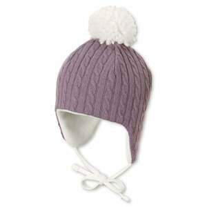 Sterntaler Inca Hat Cable Knit Purple