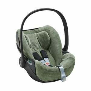 Meyco Potah sedadla Basic Jersey Stone Green pro dětskou autosedačku velikosti 1+ s opěrkou hlavy