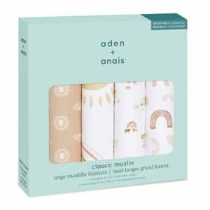 aden + anais™ ubrousky s pukem Keep Rining 4-pack