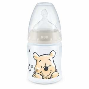 NUK Dětská láhev First Choice +Disney Medvídek Pú 150 ml v béžové barvě
