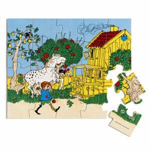 Pippi Langstrumpf Pippi dřevěné puzzle, 20 dílků