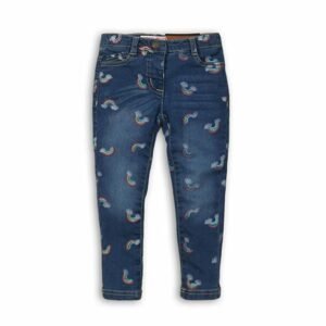 Kalhoty díčí džínové s elastenem, Minoti, Unicorn 10, modrá - 98/104 | 3/4let