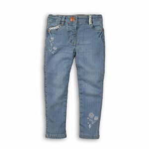 Kalhoty dívčí džínové s elastenem, Minoti, Secret 9, modrá - 98/104 | 3/4let
