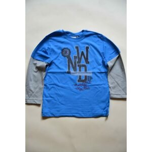 tričko chlapecké s dlouhým rukávem, Wendee, ozfb101628-1, modrá - 104 | 4roky