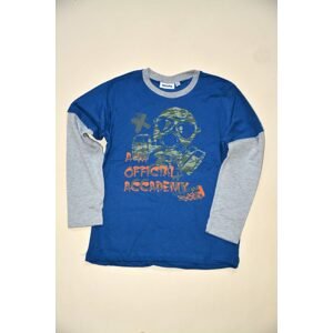 tričko chlapecké s dlouhým rukávem, Wendee, ozfb101639-1, modrá - 116 | 6let