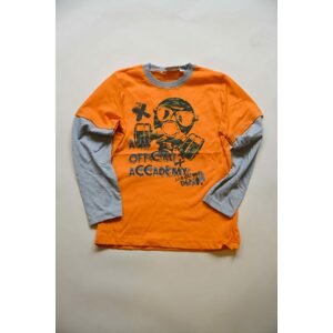 tričko chlapecké s dlouhým rukávem, Wendee, ozfb101639-1, oranžová - 104 | 4roky