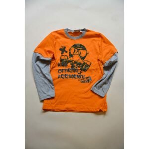 tričko chlapecké s dlouhým rukávem, Wendee, ozfb101639-2, oranžová - 146 | 11let