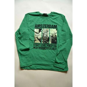 tričko chlapecké s dlouhým rukávem, Wendee, ozfb101643-1, zelená - 104 | 4roky