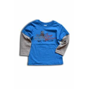 tričko chlapecké, dlouhý rukáv, Wendee, OZKB101685-0, modrá - 80 | 1rok