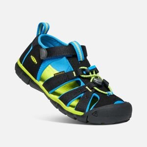 Dětské sandály SEACAMP II CNX, BLACK/BRILLIANT BLUE, keen, 1022984/1022969, černá - 29