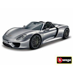 Bburago 1:24 Porsche 918 Spyder Metallic Grey, Bburago, W007343