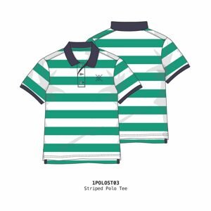 Tričko chlapecké Polo s krátkým rukávem, Minoti, 1POLOST 3, zelená - 80/86 | 12-18m