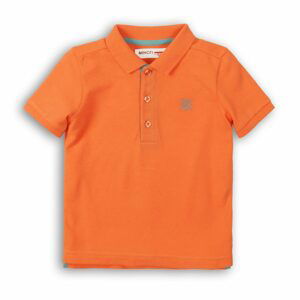 Tričko chlapecké Polo s krátkým rukávem, Minoti, 1POLO 6, oranžová - 80/86 | 12-18m