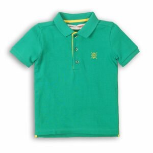 Tričko chlapecké Polo s krátkým rukávem, Minoti, 1POLO 8, zelená - 74/80 | 9-12m