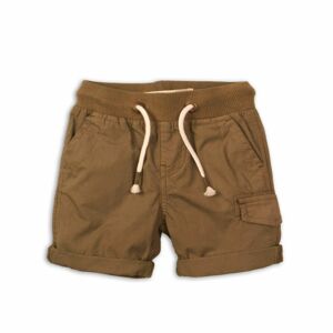 Kraťasy chlapecké bavlněné, Minoti, 1PSHORT 4, khaki - 74/80 | 9-12m