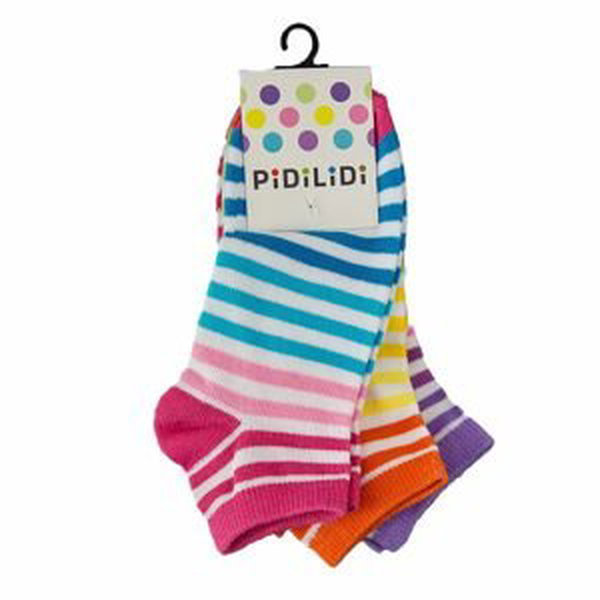 ponožky kotníkové dívčí - 3pack, Pidilidi, PD0130, Holka - 35-37