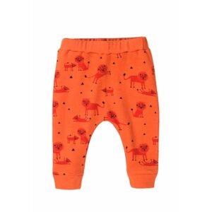 Kalhoty kojenecké BIO bavlna, Minoti, Simba 2, oranžová - 68/74 | 6-9m