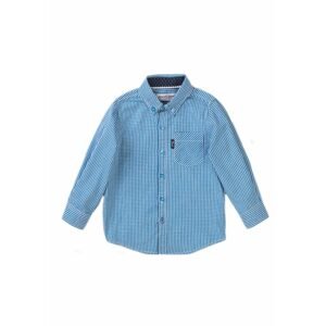 Košile chlapecká s dlouhým rukávem, Minoti, Grade 2, modrá - 80/86 | 12-18m