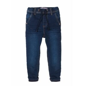 Kalhoty chlapecké podšité džínové s elastanem, Minoti, 7BLINEDJN 2, modrá - 80/86 | 12-18m