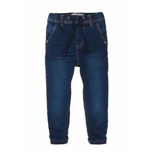 Kalhoty chlapecké podšité džínové s elastanem, Minoti, 7BLINEDJN 2, modrá - 98/104 | 3/4let