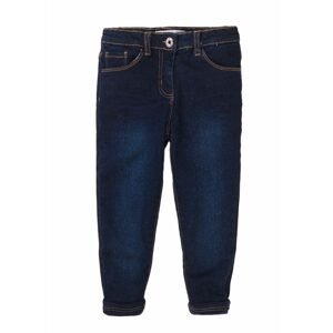 Kalhoty dívčí podšité džínové s elastanem, Minoti, 8GLNJEAN 1, modrá - 80/86 | 12-18m