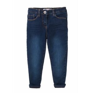 Kalhoty dívčí podšité džínové s elastanem, Minoti, 8GLNJEAN 2, modrá - 80/86 | 12-18m