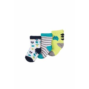 Ponožky chlapecké 3pack, Minoti, NBB SOCK 33, kluk - 68/80 | 6-12m