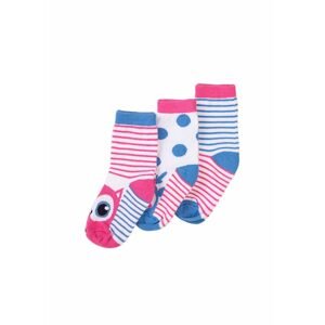 Ponožky dívčí 3pack, Minoti, TG SOCK 25, holka - 80/92 | 1/2let