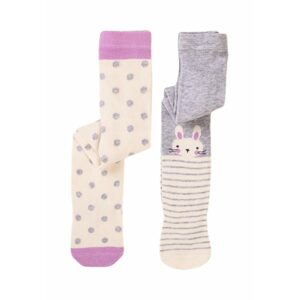 Punčochy dívčí 2pack, Minoti, NEW TIGHT 21, holka - 68/80 | 6-12m