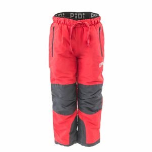 kalhoty sportovní outdoorové, podšité fleezovou podšívkou, Pidilidi, PD1121-08, červená - 110 | 5let