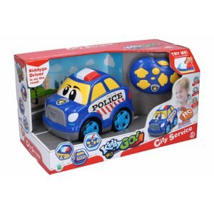 Kiddy Auto policie RC na dálkové ovládání s efekty 19 cm, Wiky RC, W012378