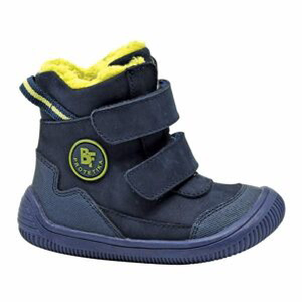 chlapecké zimní boty Barefoot TARIK DENIM, protetika, tmavě modrá - 25
