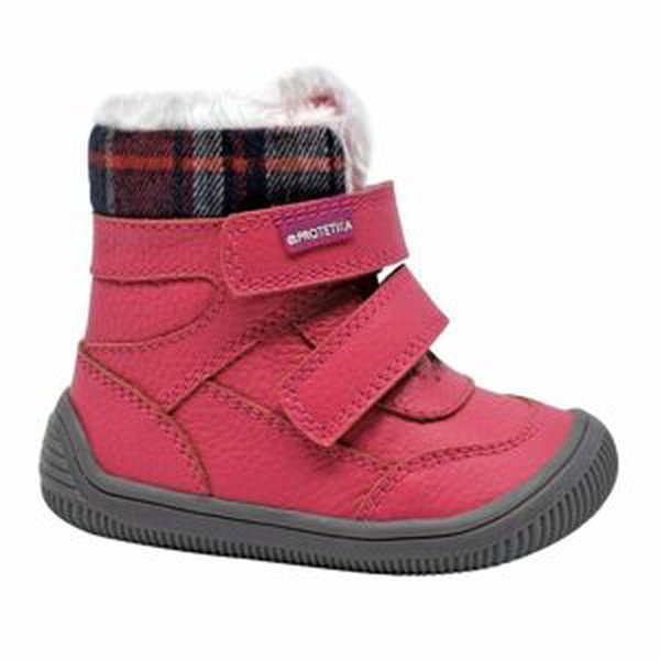 dívčí zimní boty Barefoot TAMIRA KORAL, protetika, červená - 34