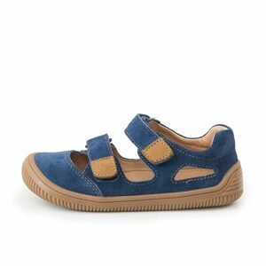 chlapecké sandály Barefoot MERYL BROWN, Protetika, modro-hnědá - 21