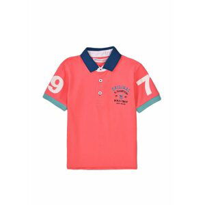 Tričko chlapecké Polo s krátkým rukávem, Minoti, Resort 4, růžová - 98/104 | 3/4let