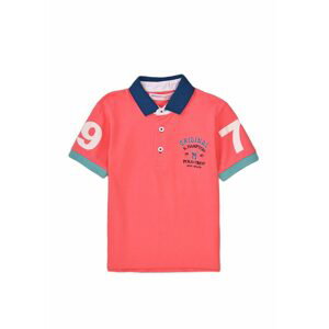 Tričko chlapecké Polo s krátkým rukávem, Minoti, Resort 4, růžová - 110/116 | 5/6let