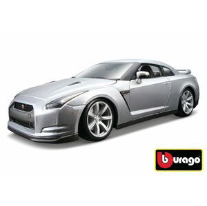 Bburago 1:18 2009 Nissan GT-R Metallic stříbrná 18-12079, Bburago, W007234