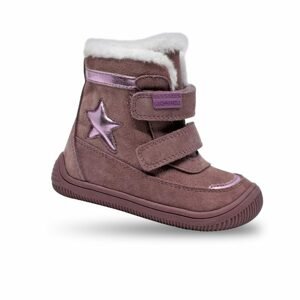 Dívčí zimní boty Barefoot LINET PINK, Protetika, růžová - 24